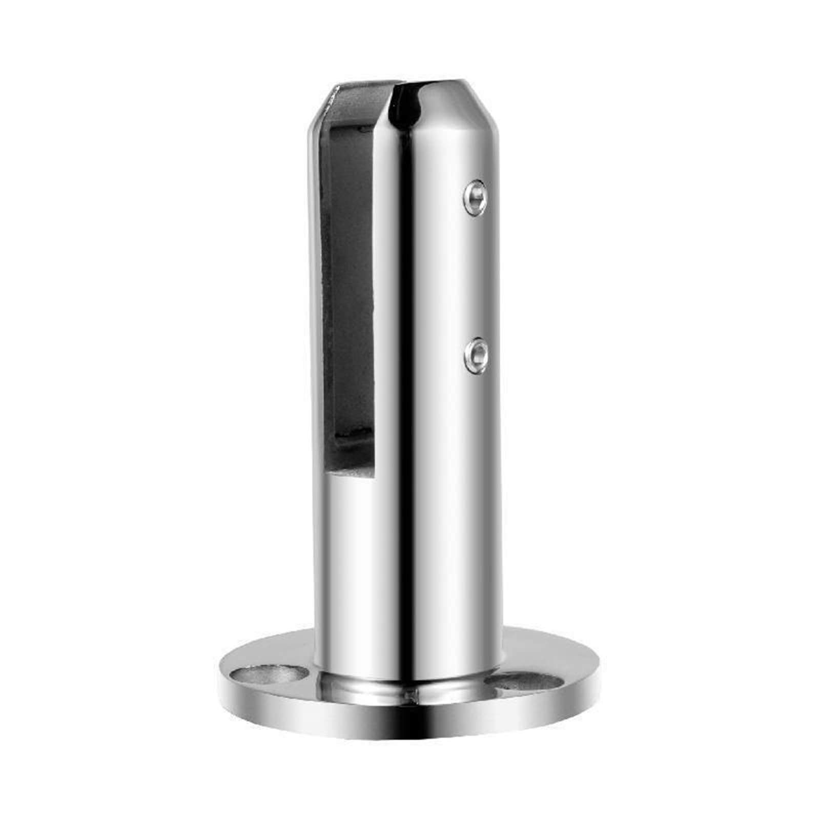 Zacisk szklany ze stali nierdzewnej dom ogród balkon szklane czopy słupek balustrada balustrada zacisk zaciskowy balkon szklany zacisk ogrodzeniowy(Silver Round 10pcs)