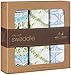 aden + anais Silky Soft Swaddle Blanket,100% Bamboo Viscose Muslin Blankets for Girls & Boys, Baby Receiving Swaddles, Ideal Newborn & Infant Swaddling Set, 3 Pack, Wild One
