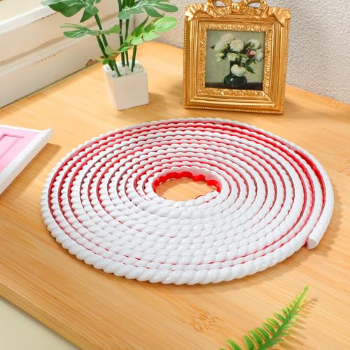 Garniture décorative auto-adhésive PVC blanche 5m pour plinthe souple - 7