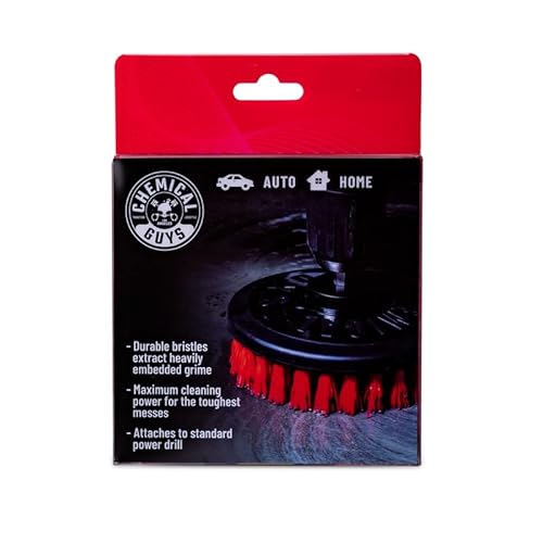 Chemical Guys ACC508 Acessório de escova de perfuração multisuperfície giratório resistente (serve p