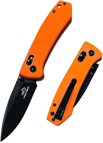 Miniatura 8 de FreeTiger Pocket Knife Carbon Fiber Handle Black D2 Blade Axis Lock Small Folding Knife Tactical Camping EDC Knife For Men Womens