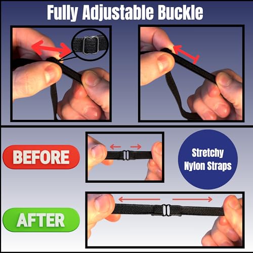 image for Extraordinary Commissary Black Leather Eye Patch with Adjustable Band 