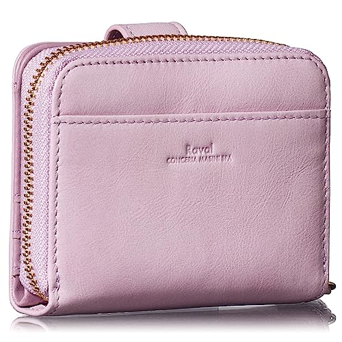 Align mini type Bi-Fold Wallet wallet Leather made by MASINI in Italy Cowhide ART.Pitti Women's Elegant, easy-to-use and beautiful In gift box (Mistiness-Pink)4