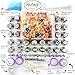 Russian Piping Tips for Cake Decorating – 88Pcs Flower Icing & Frosting Nozzles Set – Complete Pastry Baking Tools Kit – Small & Large Floral Piping Tips for Cupcakes, Cookies & Professional Bakers