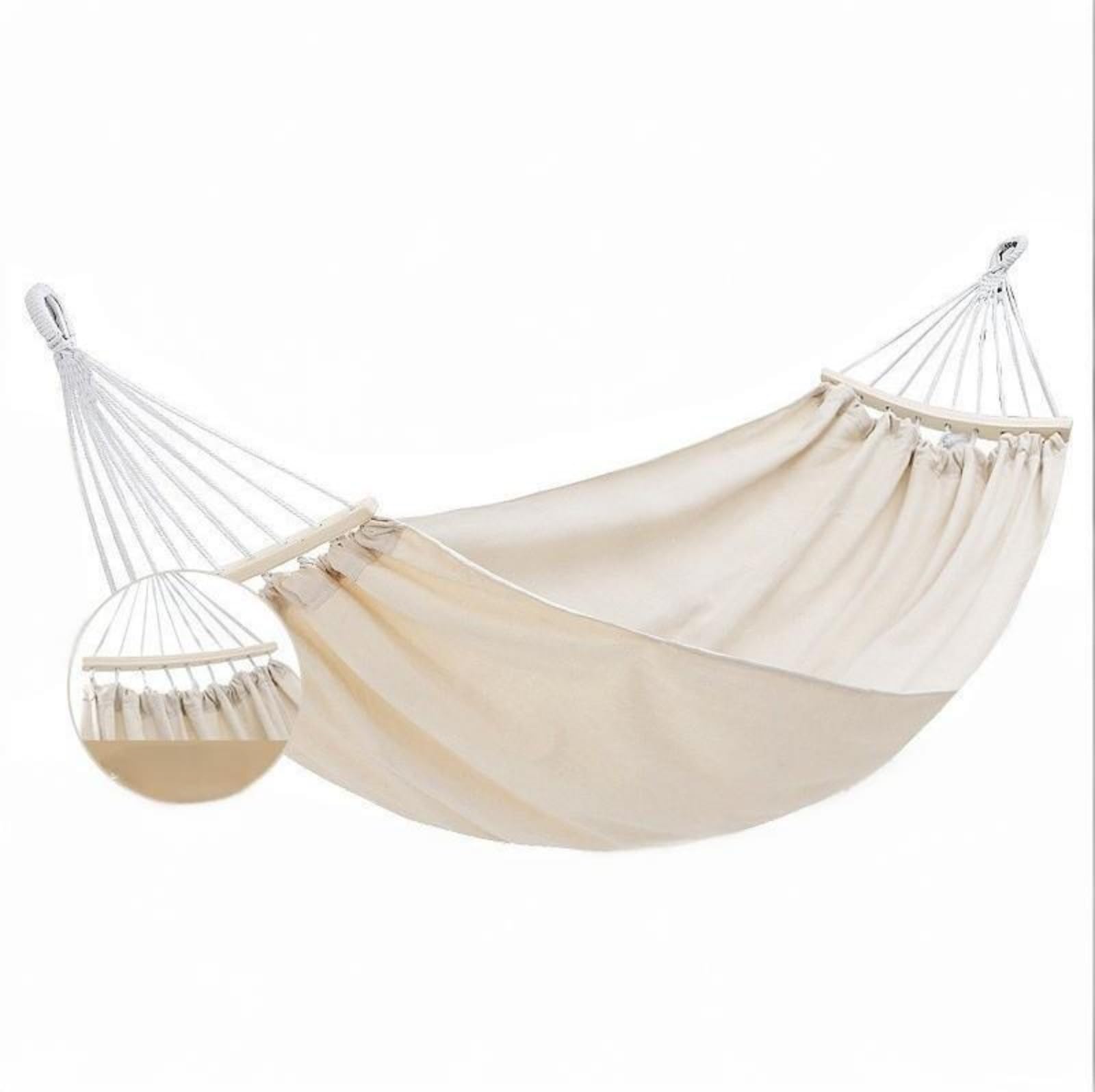 Amaca singola in tela antiribaltamento, amaca portatile da campeggio per esterni, amaca per relax da patio/balcone, portata massima 200 kg, disponibile in diversi colori.