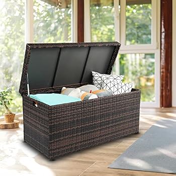 Outdoor Rattan Storage Box 