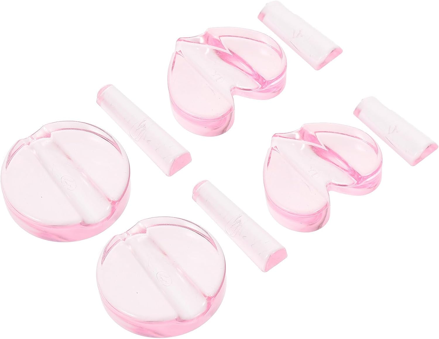 Toyvian 2 Sets Nail Art Embossing Mold Tool for Metal Nail Accessories with Abs Material and Easy Fitting Design for Home Use and Creating