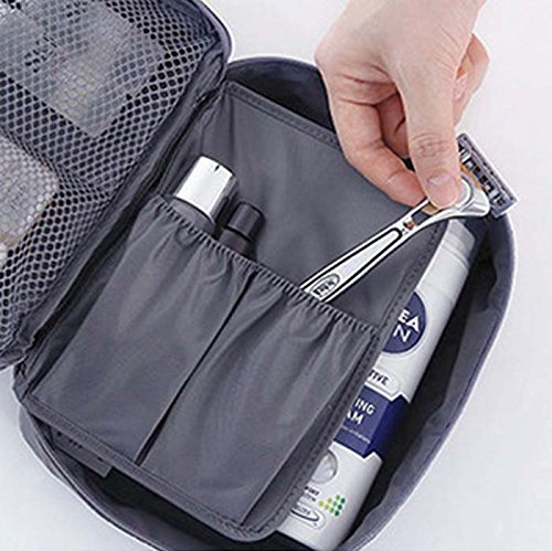 Image of Styleys Toiletry Bag Cosmetic Pouch Toiletry Kit (S1028, Grey)