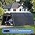 WELYAS Carport 12x20 ft Heavy Duty w/Translucent Roof, All-Season Waterproof UV Protected Outdoor Car Ports w/Reinforced Metal Frame Ventilated Doors,Portable Garage Car Shelter for Boat Truck Yacht