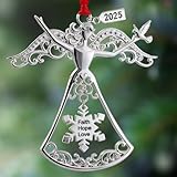 Christmas Tree Ornaments, Metal Christmas Hanging Ornaments for Tree, Christmas Tree Decorations, Pendant Gift Keepsake, for Frineds Family Decorative Hanging Ornaments Gifts