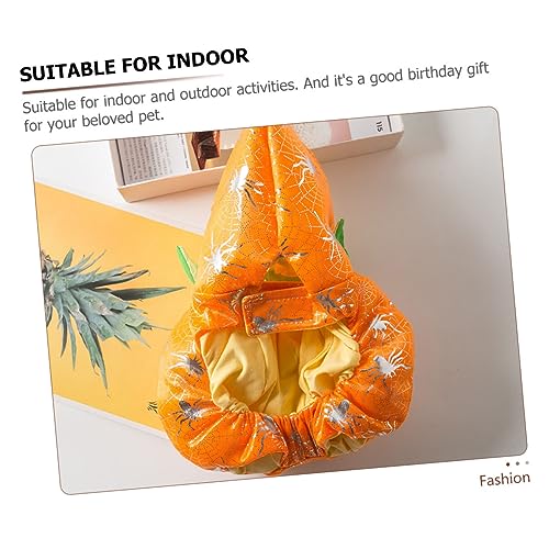 Disfraz Halloween para perro cómodo estilo calabaza miniatura 3