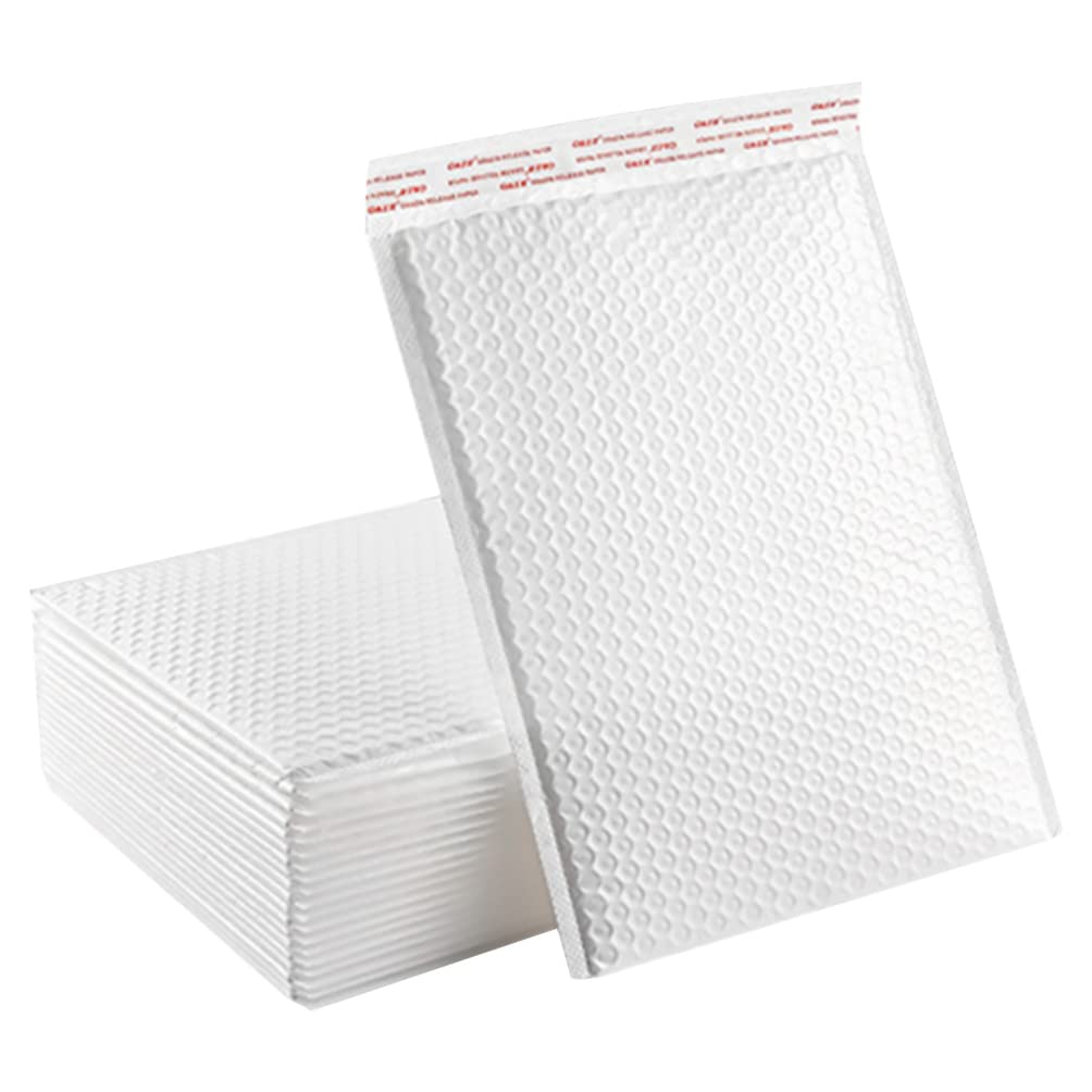 STOBOK 50Pcs Self- Seal Mailers Pouches Waterproof Express Cushioning Wrap Clothes Shipping for Moving Packaging Storage Fragile China Item