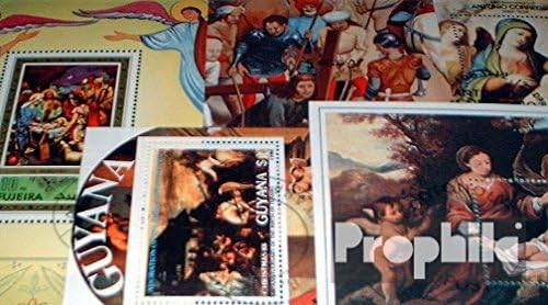 Motives 10 Various Christian Paintings minisheets (Stamps for Collectors) Christianity