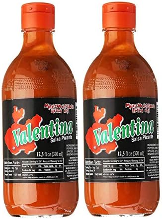 Valentina Salsa Picante Mexican Hot Sauce Extra Hot (2 Pack, Total of 25fl.oz)