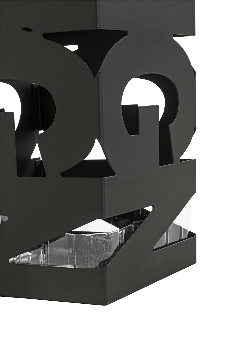 HAKU Portaombrelli Nero, Metallo - Dim. L 16 cm x A 48 cm x P 16 cm, Stile Moderno