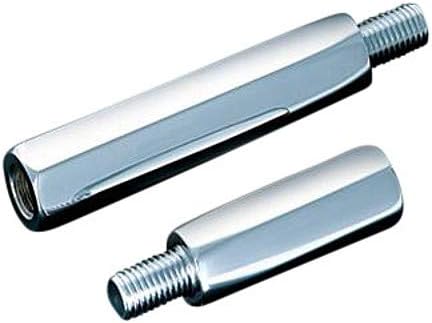 Kuryakyn 1067 Motorcycle Foot Control: Shift Linkage Extension Kit for Harley-Davidson Motorcycles with 5/16"-24 Right-Hand Threaded Ends, Chrome , Black