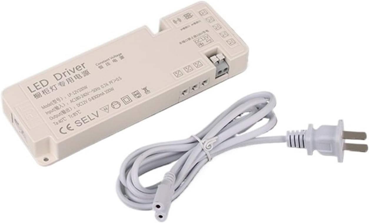 Ultra-Thin Wardrobe Light Dedicated Power Supply 12V Switching Transformer(DC12V-24W-8 Ports)