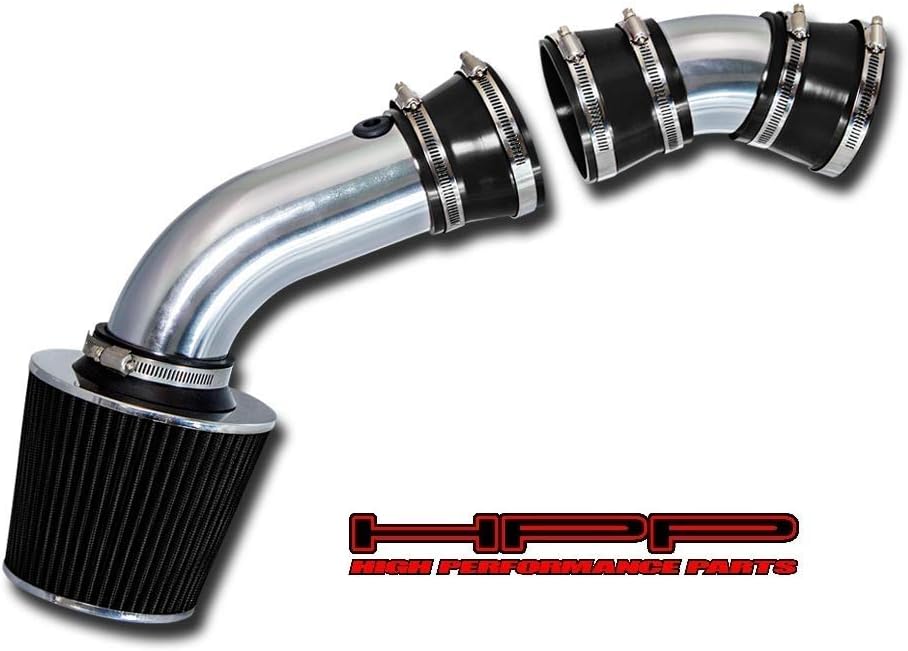 Short Ram Air Intake Kit & Black Filter Combo Compatible for 96-98 Chevy Silverado/Cheyenne 96-99 Suburban/Tahoe V8 5.0L 5.7L (Included Air Filter)