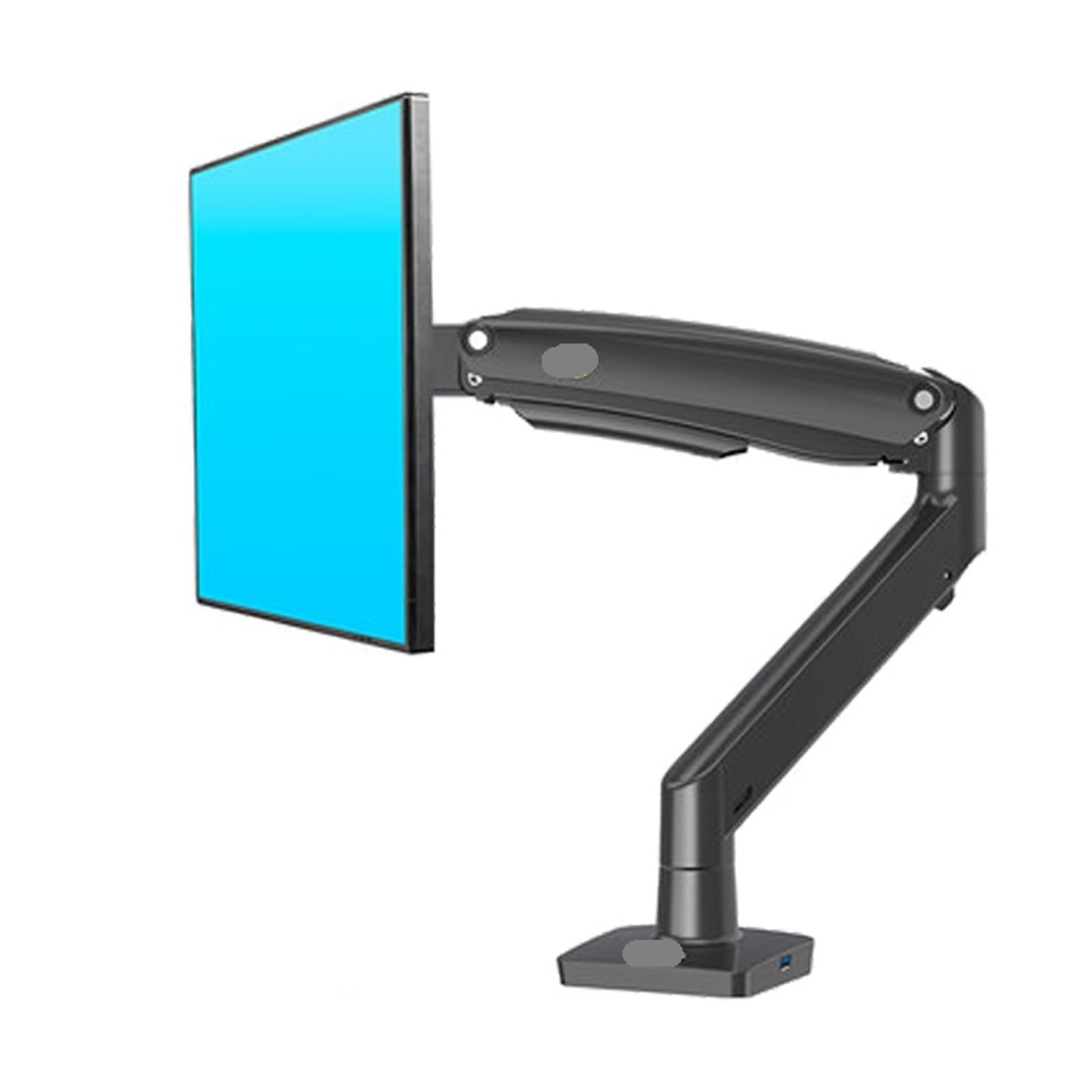 Soporte de monitor de escritorio F100A con brazo de resorte de gas negro para pantalla de 22 a 35