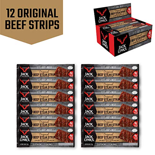 image for Jack Links Jack Link’s Beef Strips, Original, 12 Count – Great Pro