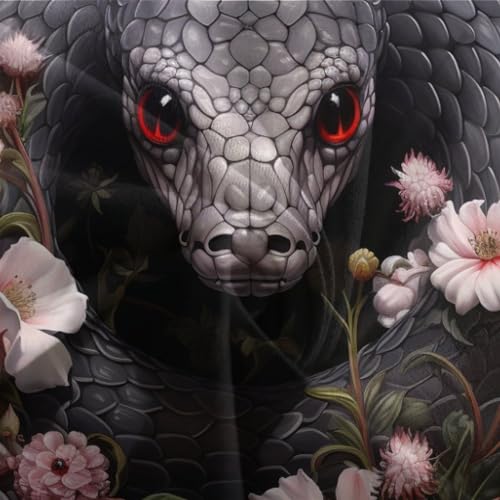 Parure de lit serpent 3D microfibre de qualité supérieure pour lit double - 8
