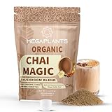 MEGAPLANTS Adaptogenic Mushroom Chai Tea | No Crash Energy & Focus Blend with...