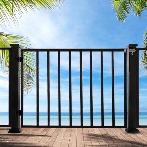 JTZFD 38X48 Deck Fence Gate Kit for Deck Patio Yard and Garden