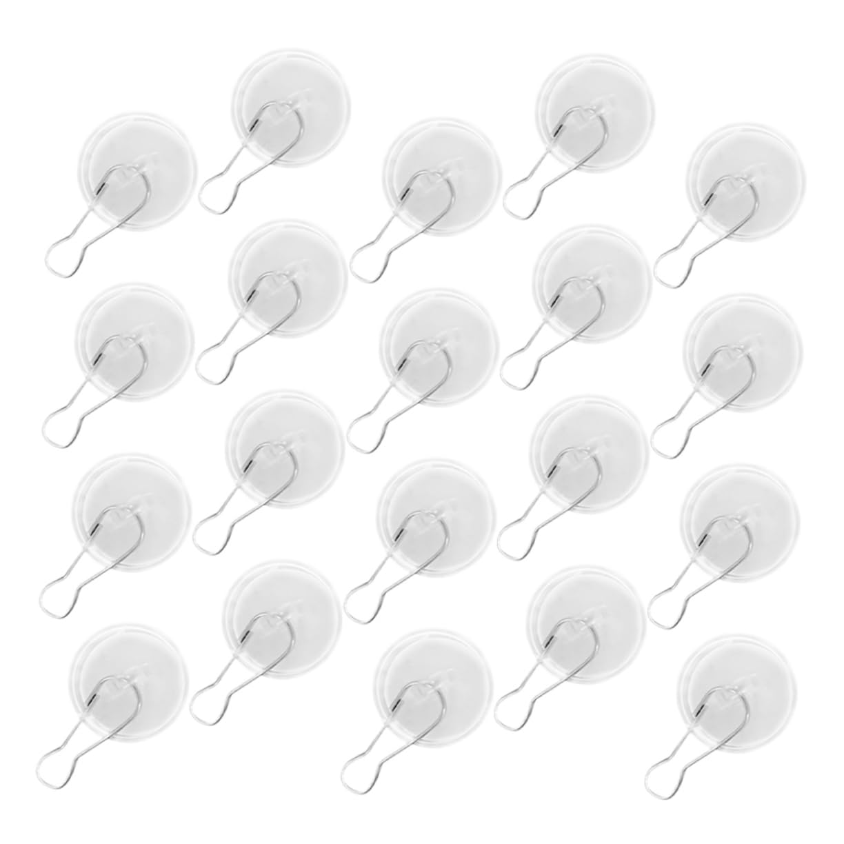 100piezas Ganchos De Pared Con Anilla Autoadhesivos Discos De Techo Con Gancho Metálico Para Hogar y Oficina