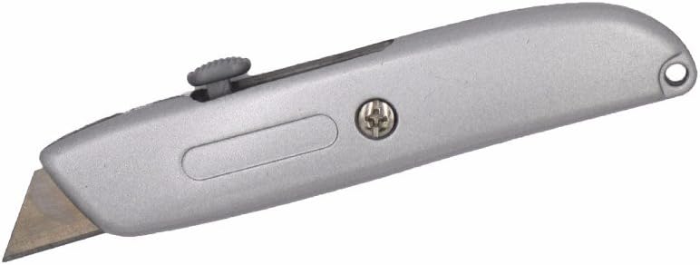 Wideskallยฎ Heavy Duty Box Cutter Retractable Blade Metal Utility Knife (Pack of 1)