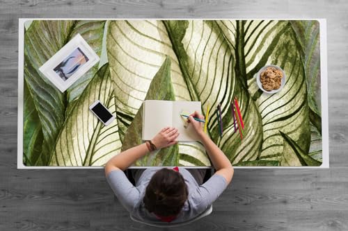 Tapis de souris Monstera au design jungle pour un espace de travail zen