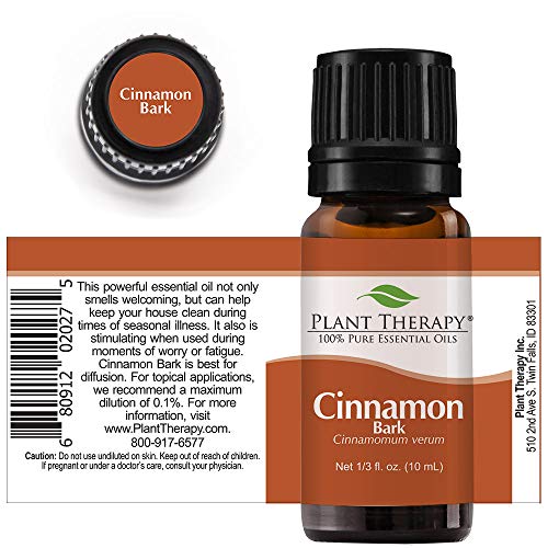 Plant Therapy Cinnamon Bark Essential Oil 10 Ml (1/3 Oz) 100% Pure, Undiluted, Therapeutic Grade #TOP5