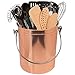 Sorbus Utensil Holder Caddy Crock to Organize Kitchen Tools - Great For Kitchen Accessories and Multi-Purpose – 1 Gallon Capacity (Copper)