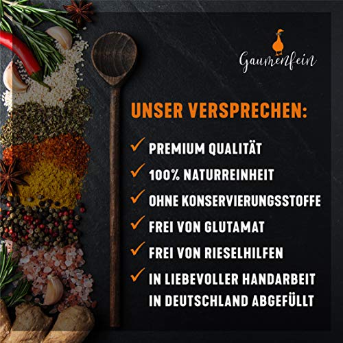 Foto von GAUMENFEIN® Rotes Thai Curry Pulver Scharf - Gewürzmischung - 100g - natürliche Premium Qualität