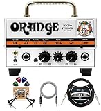Orange Amps Micro Terror 20W Guitar Amplifier Head Bundle with Blucoil 10' Straight Instrument Cable