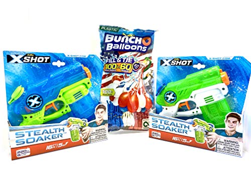 X-Shot Water Blasters & Water Balloon 3PC Bundle