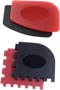 MERRYHAPY 4pcs Casting Iron Pan Scraper Scrubbers for Grill Pan Skillet Crevice Cleaning Tool Non-Slip Design Material