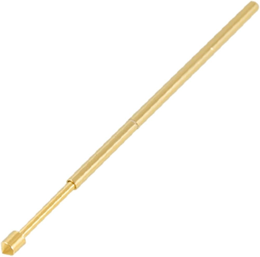 uxcell 100 Pcs Spring Load Spear Tip Test Probes Pins 1.3mm Diameter