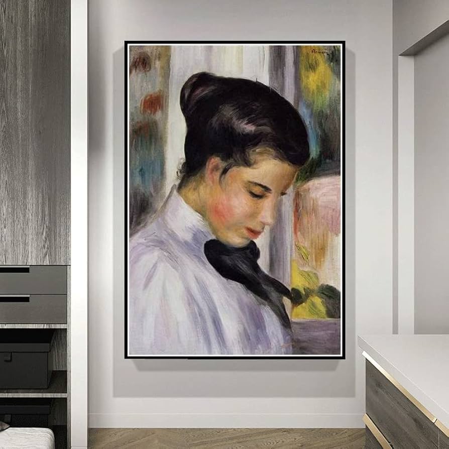 Amazon | DIY数字油絵横顔の若い女性1897年のオーギュスト