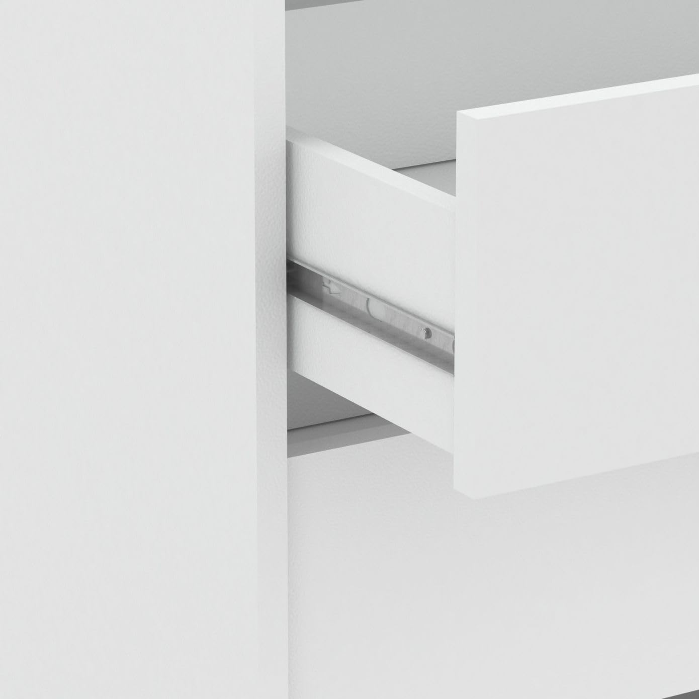 Demeyere Blokty Block Drawers, Chipboard, Pearl White, 79.6 x 39.6 x 58.1 cm