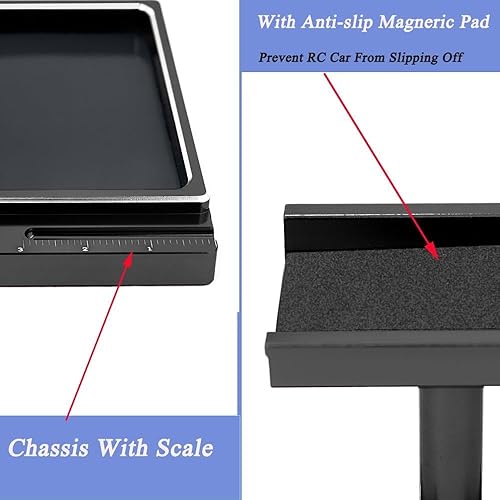 Miniatura 8 de Kit de herramientas de reparación de soporte de trabajo de coche RC con bandeja de tornillos RC para 118 TRX4M escala 124 SCX24 RC coches, camiones