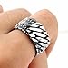 HIJONES Joyas Hombre Tela Cruzada Punk Europeo Titanio Anillos De Acero Tamaño 26 Imagen de HIJONES Joyas Hombre Tela Cruzada Punk Europeo Titanio Anillos De Acero Tamaño 26