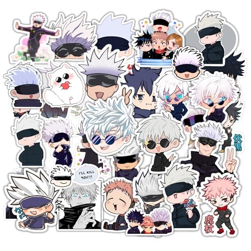 Image of Satoru Gojo Pack of 35 Stickers Perfect for Laptops /Mobile /Guitar etc. (Gojo)