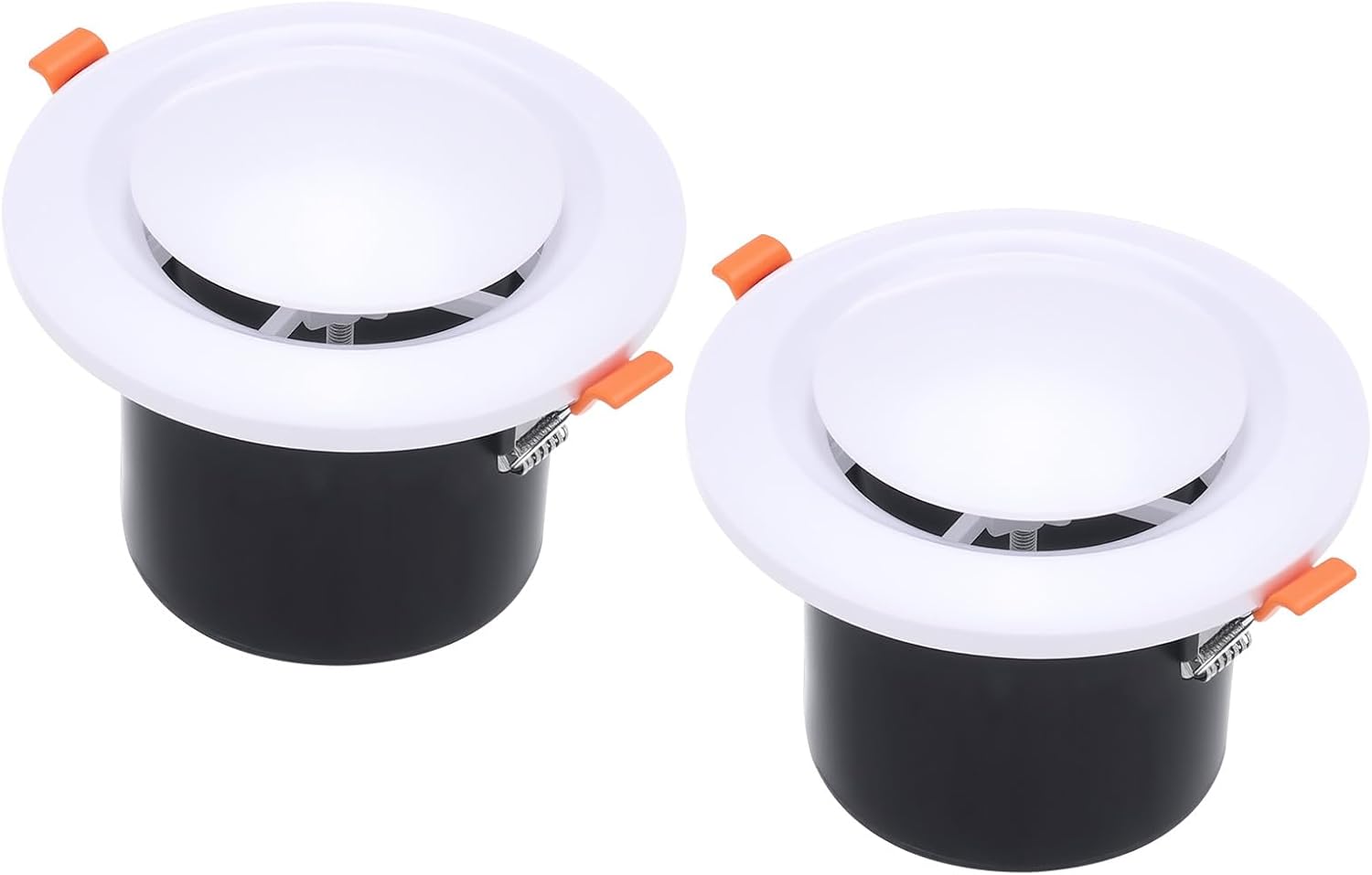 3 Inch Round Air Vent Spring Loaded, ABS Adjustable Soffit Exhaust Vent Cover - Ceiling Wall Mount Air Diffuser for Home, Living Room, Kitchen, Office Ventilation