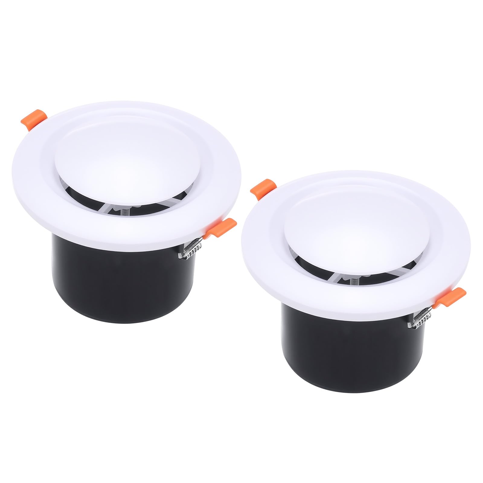 Grilles d'aération rondes haut de gamme en ABS durable de 10,2 cm à ressort
