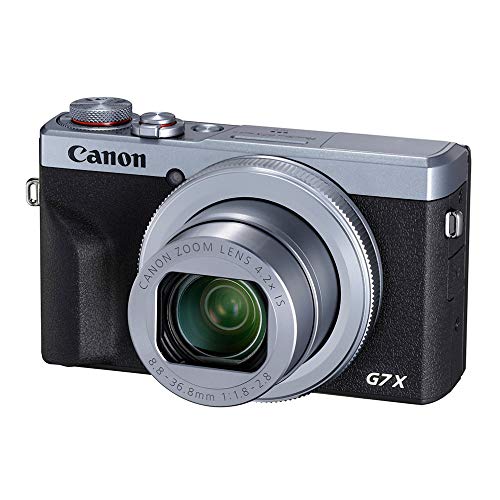 Canon Câmera digital PowerShot [G7 X Mark III] com Wi-Fi e NFC, tela LCD e vídeo 4K – Prata
