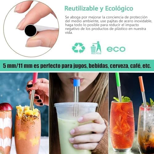 Opiniones y reviews de Popotes de Acero Inoxidable Walmart los 5 más buscados. 21 Imagen adicional