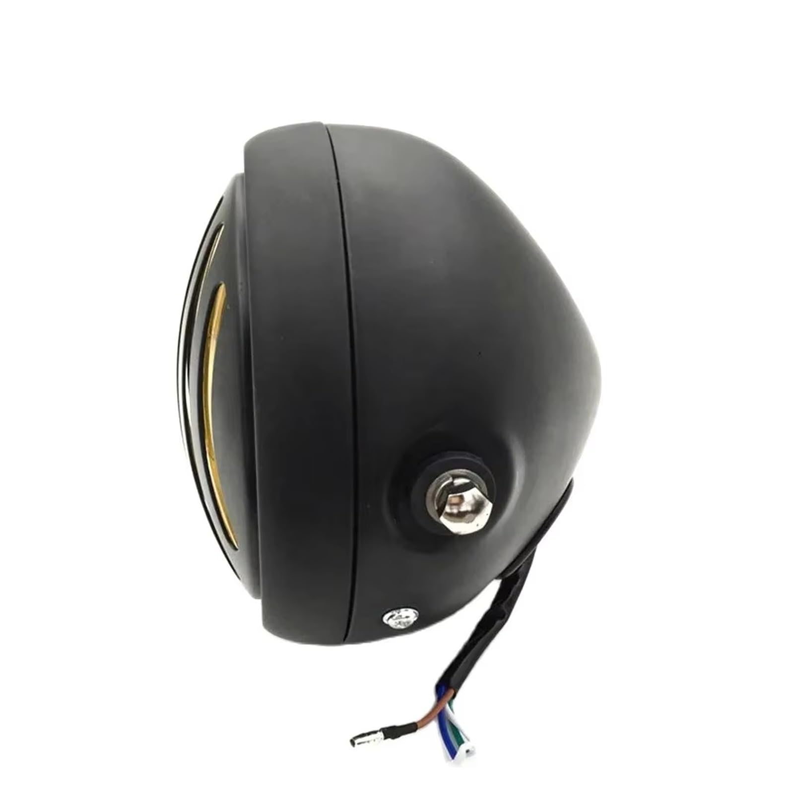 Phare Avant Moto Phares Avant Ronds Vintage À Coque Noire pour CG125 Modifiés LED Phares Avant