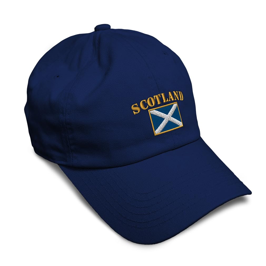 Custom Soft Baseball Hat Embroidered Dad Hat Scotland Flag Men & Ladies Baseball Cap Cotton