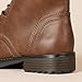 Amazon Essentials Damen Kampfstiefel mit Schnürung, Cognac, Größe 43