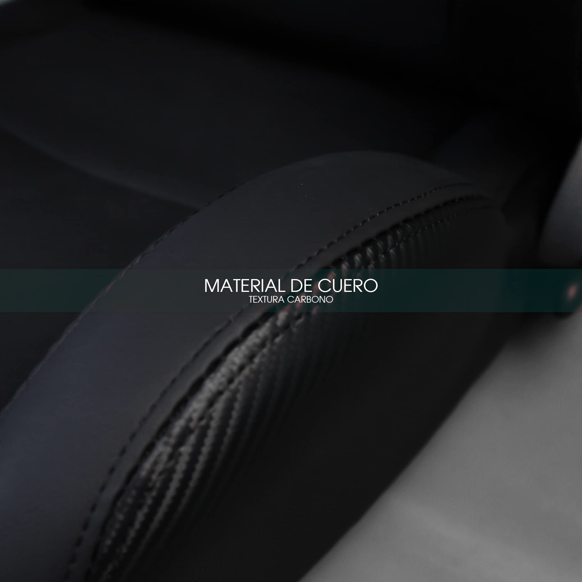 M MODAUTO Asiento Deportivo Coche,Semibaquet Ajustable,Ríeles incluidos,Conductor y Pasajero, para Coche y Simulador de Conducción,Modelo N775L,Asiento Negro con Carbono